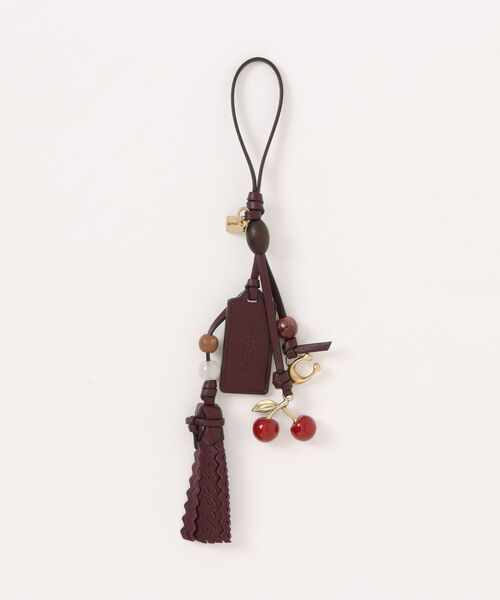 COACH(コーチ)の「チェリー ヘリテージ レザー バッグ チャーム(キーホルダー・レディース・レッド系その他・ONE)」の3枚目の写真