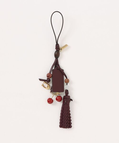 COACH(コーチ)の「チェリー ヘリテージ レザー バッグ チャーム(キーホルダー・レディース・レッド系その他・ONE)」の4枚目の写真