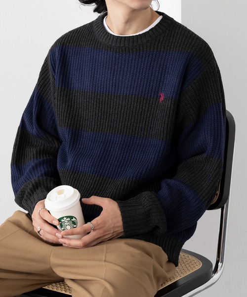 セール】【U.S. POLO ASSN.】ワンポイントロゴ ポニー刺繍 ラグビー