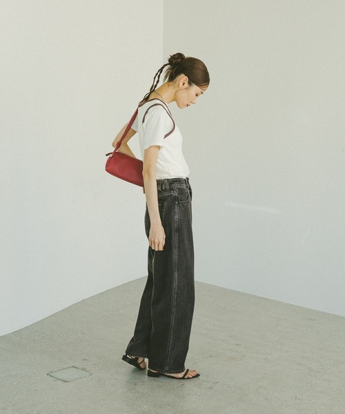 GLOBAL WORK(グローバルワーク)の「スペ軽お財布ショルダー2/580785(ショルダーバッグ・レディース・レッド/ベージュ/ブラック/イエロー/アイボリー・ONE SIZE)」の12枚目の写真