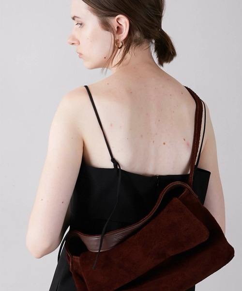 LA PEAU DE GEM（ラポドゥジェム）の「【LA PEAU DE GEM】cocoon cami overalls/コクーンキャミサロペ（サロペット/オーバーオール・レディース・ブラック/グレー・FREE）」の17枚目の写真