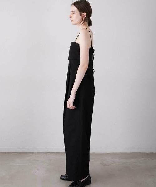 LA PEAU DE GEM（ラポドゥジェム）の「【LA PEAU DE GEM】cocoon cami overalls/コクーンキャミサロペ（サロペット/オーバーオール・レディース・ブラック/グレー・FREE）」の14枚目の写真