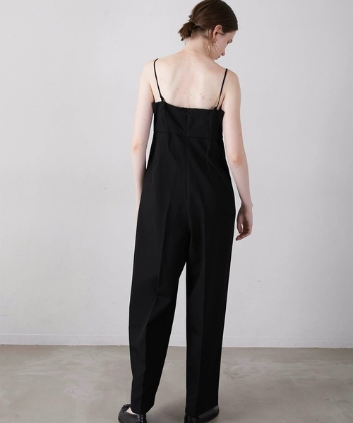 LA PEAU DE GEM（ラポドゥジェム）の「【LA PEAU DE GEM】cocoon cami overalls/コクーンキャミサロペ（サロペット/オーバーオール・レディース・ブラック/グレー・FREE）」の13枚目の写真