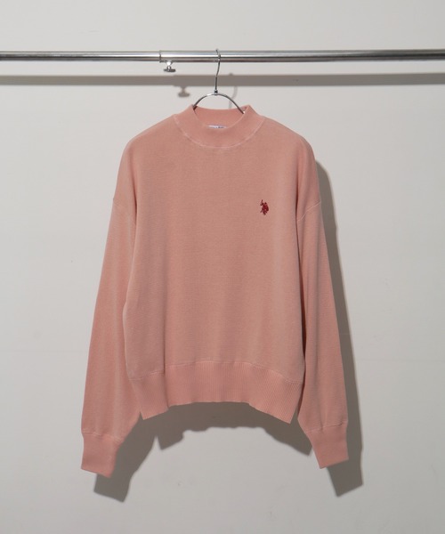 U.S. POLO ASSN.(ユーエスポロアッスン)の「【U.S. POLO ASSN./ユーエスポロアッスン】ロゴ刺繍 スウェットライク クルーネック ニット セーター(ニット/セーター・レディース・モスグリーン/ピンク/オートミール・LL/L/M)」の13枚目の写真