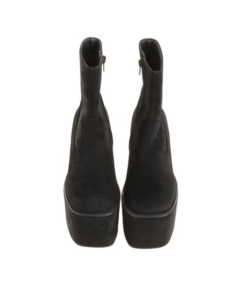 MURUA（ムルーア）の「ベロアスクエアブーツ（ブーツ・レディース・ブラック・22.5/23.5/24.5）」の5枚目の写真