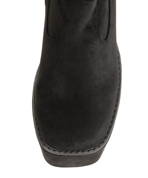 MURUA（ムルーア）の「ベロアスクエアブーツ（ブーツ・レディース・ブラック・22.5/23.5/24.5）」の9枚目の写真