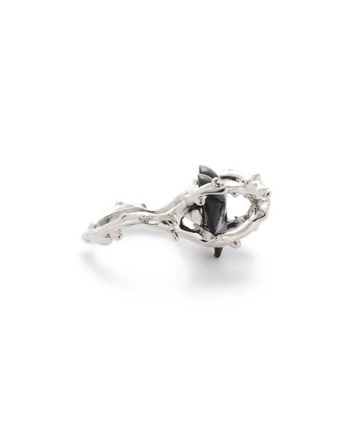 SIS(エスアイエス)の「SIS/エスアイエス/ring ver11(リング・レディース・シルバー/ブラック・F)」の4枚目の写真