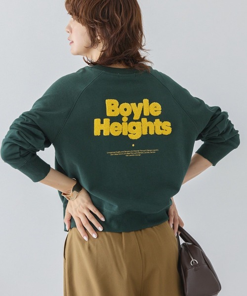 AMERICAN HOLIC(アメリカンホリック)の「サガラ刺繍裏毛プルオーバー(スウェット・レディース・オフホワイト/グリーン/ホワイト系その他・FREE)」の3枚目の写真