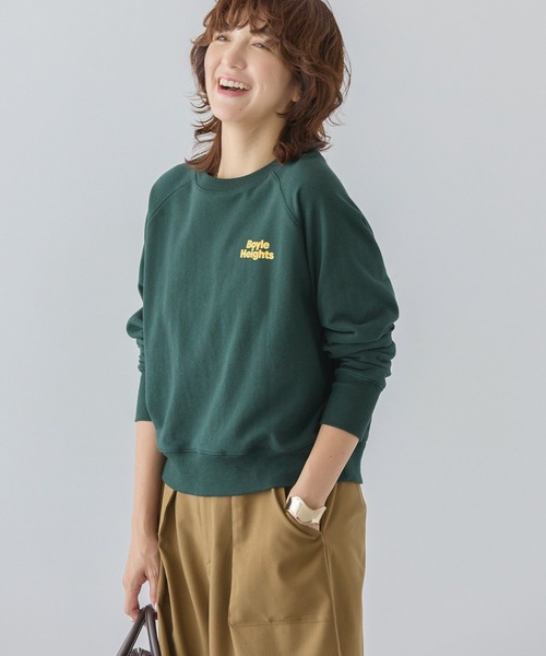 AMERICAN HOLIC(アメリカンホリック)の「サガラ刺繍裏毛プルオーバー(スウェット・レディース・オフホワイト/グリーン/ホワイト系その他・FREE)」の5枚目の写真