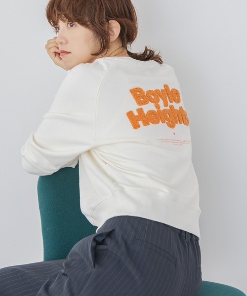 AMERICAN HOLIC(アメリカンホリック)の「サガラ刺繍裏毛プルオーバー(スウェット・レディース・オフホワイト/グリーン/ホワイト系その他・FREE)」の11枚目の写真