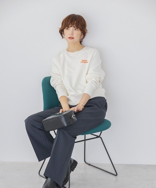 AMERICAN HOLIC(アメリカンホリック)の「サガラ刺繍裏毛プルオーバー(スウェット・レディース・オフホワイト/グリーン/ホワイト系その他・FREE)」の13枚目の写真