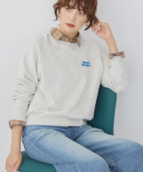 AMERICAN HOLIC(アメリカンホリック)の「サガラ刺繍裏毛プルオーバー(スウェット・レディース・オフホワイト/グリーン/ホワイト系その他・FREE)」の14枚目の写真