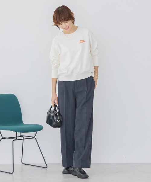 AMERICAN HOLIC(アメリカンホリック)の「サガラ刺繍裏毛プルオーバー(スウェット・レディース・オフホワイト/グリーン/ホワイト系その他・FREE)」の15枚目の写真