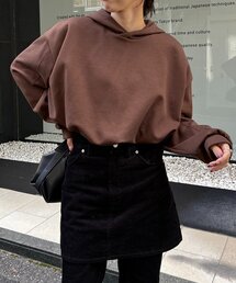 CAPRICIEUX LEMAGE ブラウン シースルー 長袖Tシャツ ロゴ CAPRICIEUX