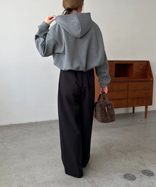 CAPRICIEUX LE'MAGE（カプリシューレマージュ）の「バルーンフーディ（Tシャツ/カットソー・レディース・グレー/ベージュ/ブラウン・FREE）」の9枚目の写真