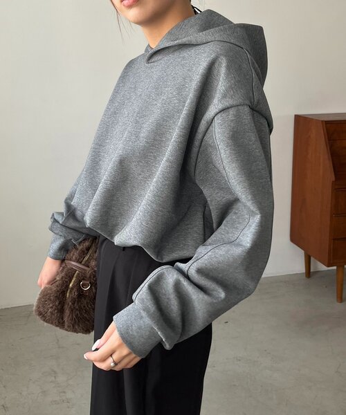 CAPRICIEUX LE'MAGE（カプリシューレマージュ）の「バルーンフーディ（Tシャツ/カットソー・レディース・グレー/ベージュ/ブラウン・FREE）」の11枚目の写真