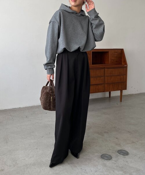 CAPRICIEUX LE'MAGE（カプリシューレマージュ）の「バルーンフーディ（Tシャツ/カットソー・レディース・グレー/ベージュ/ブラウン・FREE）」の13枚目の写真