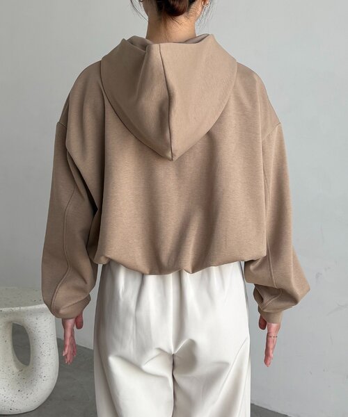 CAPRICIEUX LE'MAGE（カプリシューレマージュ）の「バルーンフーディ（Tシャツ/カットソー・レディース・グレー/ベージュ/ブラウン・FREE）」の17枚目の写真