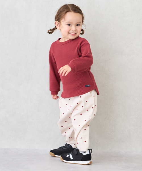 petit main（プティマイン）の「【GOODPRICE】ワッフル長袖Tシャツ（Tシャツ/カットソー・キッズ・グリーン/レッド/ネイビー/ピンク/モカ/キナリ/トップグレー/ブルー・80ｃｍ/90cm/100cm/110cm/130cm/120cm）」の12枚目の写真