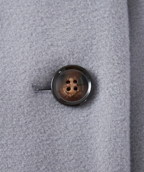 nissen（ニッセン）の「フェイクウールノーカラーコート＜大きいサイズ有＞（ノーカラーコート・レディース・ブラック/サックスブルー/ライトベージュ/モカ・S/M/L/LL/3L）」の12枚目の写真