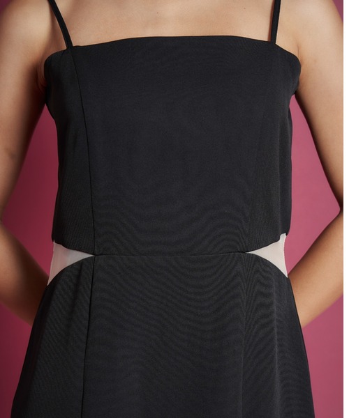My shawty(マイシャウティー)の「sheer volume top dress(ドレス・レディース・ホワイト×ブラック/ブラック/ライトブルー・SMALL/MEDIUM)」の12枚目の写真