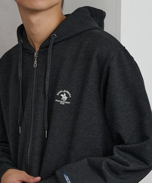 Santa Barbara Polo & Racquet Club(サンタ・バーバラ・ポロ & ラケット・クラブ)の「【SANTA BARBARA】T/C裏毛 フルジップパーカー(パーカー・メンズ・オートミール/グレー/チャコールグレー/ブラック・L/LL/M)」の1枚目の写真