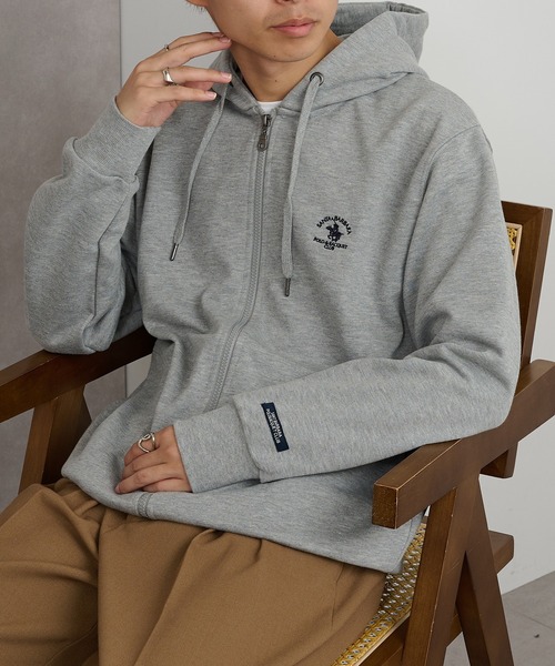 Santa Barbara Polo & Racquet Club(サンタ・バーバラ・ポロ & ラケット・クラブ)の「【SANTA BARBARA】T/C裏毛 フルジップパーカー(パーカー・メンズ・オートミール/グレー/チャコールグレー/ブラック・L/LL/M)」の7枚目の写真