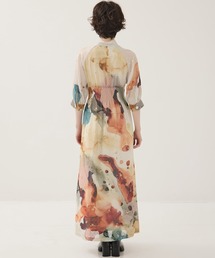 AMERI/アメリ】《STUDIOUS別注》Art Organdy Dress/アートオーガンジー