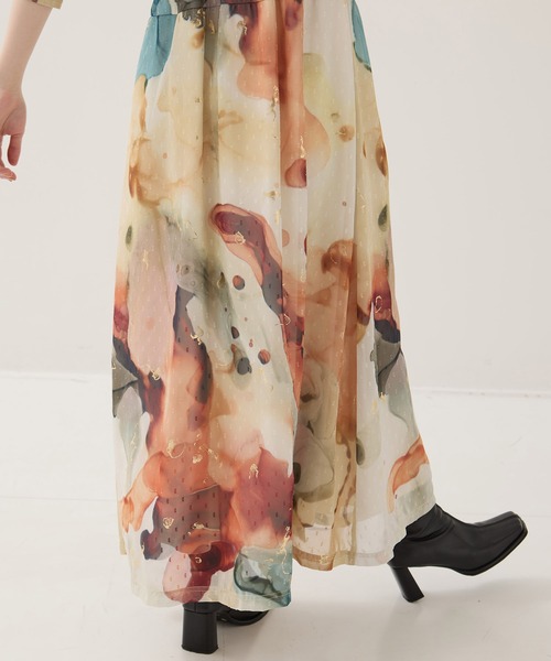 AMERI/アメリ】《STUDIOUS別注》Art Organdy Dress/アート