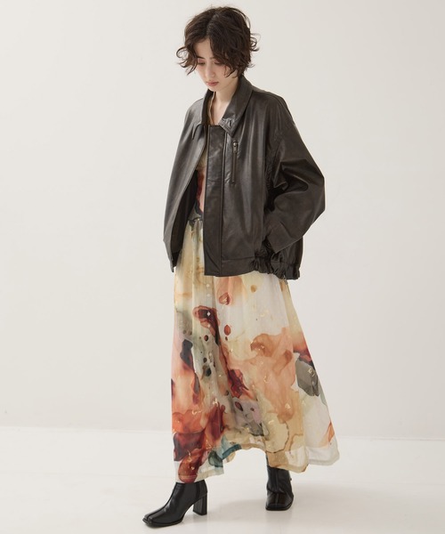 AMERI/アメリ】《STUDIOUS別注》Art Organdy Dress/アート