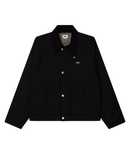 OBEY(オベイ)の「OBEY CADEN WORK JACKET(オベイ ケイデン ワーク ジャケット)(ブルゾン・メンズ・ベージュ系/ブラック系・SMALL/MEDIUM/LARGE/X-LARGE)」の1枚目の写真