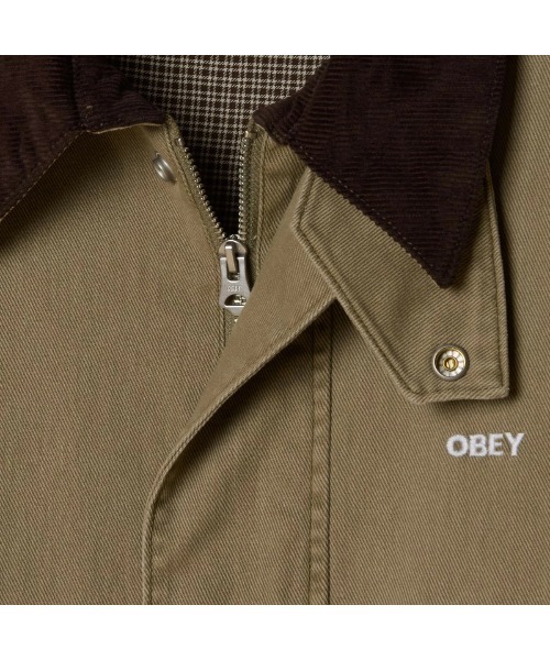 OBEY(オベイ)の「OBEY CADEN WORK JACKET(オベイ ケイデン ワーク ジャケット)(ブルゾン・メンズ・ベージュ系/ブラック系・SMALL/MEDIUM/LARGE/X-LARGE)」の3枚目の写真