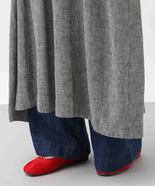 新品 ナチュラルByクリップ Eシャンブレーパフワンピース studio CLIP｜《natural by clip》シャンブレーパフワンピース