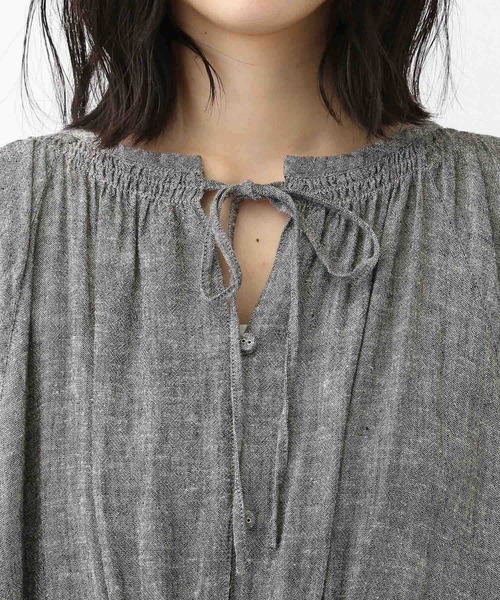 セール】《natural by clip》シャンブレーパフワンピース[プチ