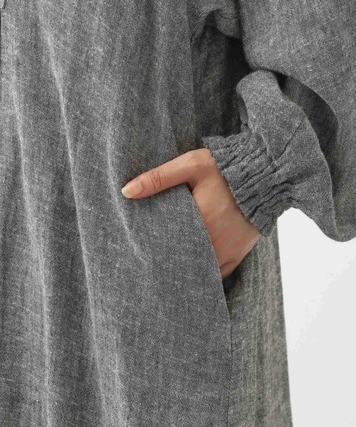 新品 ナチュラルByクリップ Eシャンブレーパフワンピース studio CLIP｜《natural by clip》シャンブレーパフワンピース