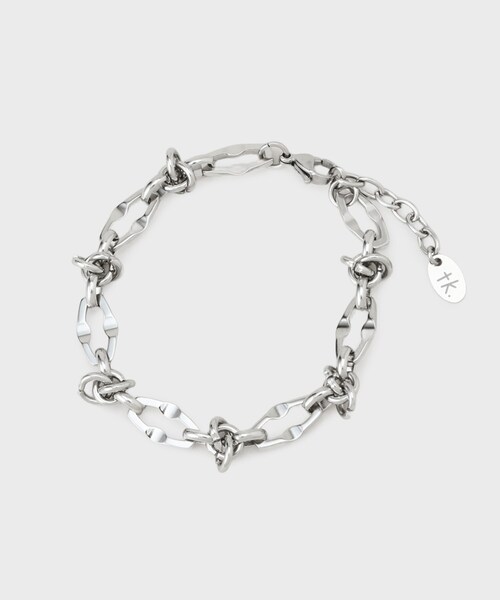 tk.TAKEO KIKUCHI（ティーケータケオキクチ）の「エラボレイトチェーンブレスレット（ブレスレット・メンズ・シルバー・00）」の2枚目の写真