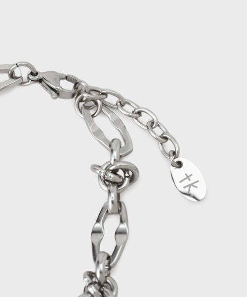 tk.TAKEO KIKUCHI（ティーケータケオキクチ）の「エラボレイトチェーンブレスレット（ブレスレット・メンズ・シルバー・00）」の4枚目の写真