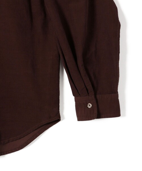 セール】【WEB限定】〈洗濯機可能〉コーデュロイ ギャザー シャツ 羽織