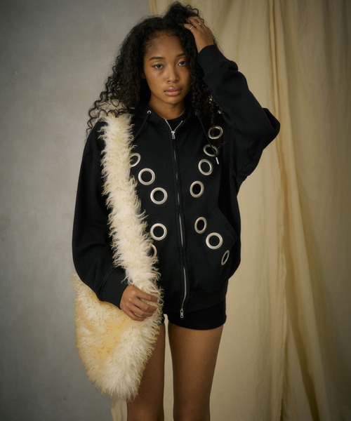 FTW（エフティダブリュー）の「FUR SHOULDER BAG（ショルダーバッグ・レディース・ブラック/その他・FREE）」の6枚目の写真