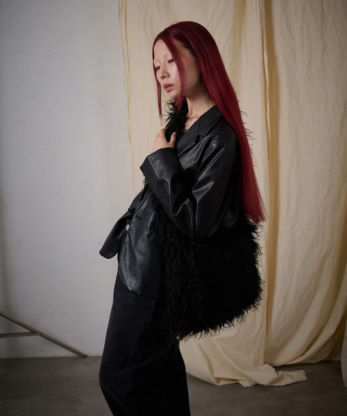 FTW（エフティダブリュー）の「FUR SHOULDER BAG（ショルダーバッグ・レディース・ブラック/その他・FREE）」の5枚目の写真