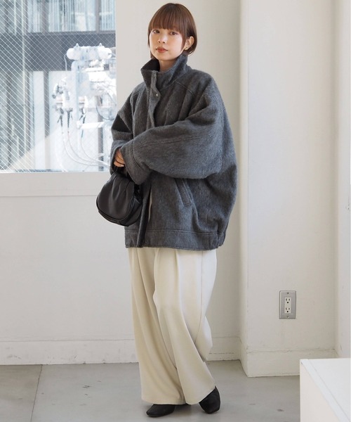 セール】【新色登場】シャギースタンドブルゾン（ブルゾン）｜tiptop