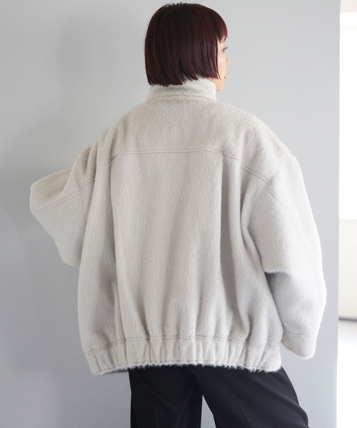 tiptop(ティップトップ)の「【新色登場】シャギースタンドブルゾン(ブルゾン・レディース・チャコールグレー/ブラウン系その他/アイボリー/ブラウン・FREE)」の19枚目の写真