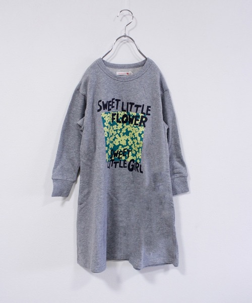 MARKEY'S(マーキーズ)の「2ピース裏毛ワンピース(ワンピース・キッズ・オフホワイト/ブルー/杢グレー・90/100/110/120/130/140/150)」の7枚目の写真