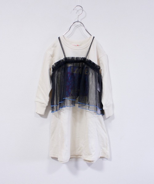 MARKEY'S(マーキーズ)の「2ピース裏毛ワンピース(ワンピース・キッズ・オフホワイト/ブルー/杢グレー・90/100/110/120/130/140/150)」の21枚目の写真