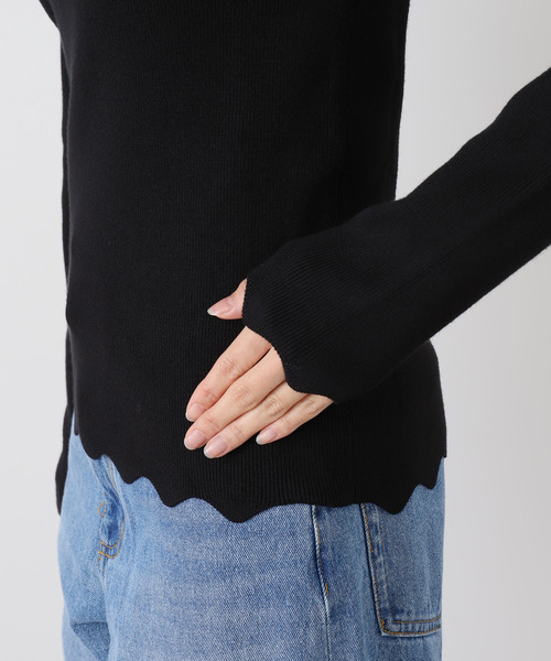 La TOTALITE(ラトータリテ)の「pom AMSTERDAM / ポムアムステルダム BODHI TOP(ニット/セーター・レディース・ブラック/レッド・FREE)」の8枚目の写真
