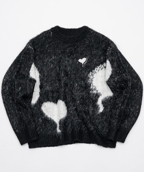 balloon heart knit / バルーンハートニット（ニット/セーター