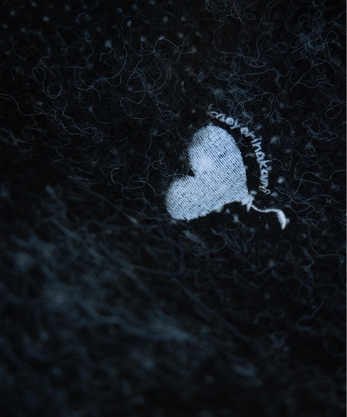 kaoyorinakami（カオヨリナカミ）の「balloon heart knit / バルーンハートニット（ニット/セーター・メンズ・ブラック/グレー・SMALL/MEDIUM/LARGE/X-LARGE）」の17枚目の写真