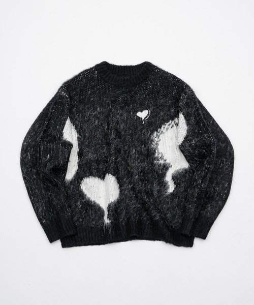 balloon heart knit / バルーンハートニット（ニット/セーター
