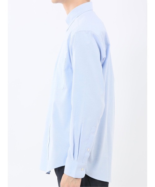 m.f.editorial（エムエフエディトリアル）の「【綿混 オックスフォード】m.f.エディトリアル メンズ ボタンダウン 長袖シャツ（シャツ/ブラウス・メンズ・ブルー/ホワイト・LARGE/MEDIUM/X-LARGE）」の12枚目の写真