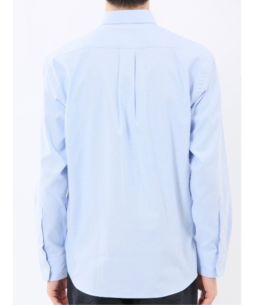 m.f.editorial（エムエフエディトリアル）の「【綿混 オックスフォード】m.f.エディトリアル メンズ ボタンダウン 長袖シャツ（シャツ/ブラウス・メンズ・ブルー/ホワイト・LARGE/MEDIUM/X-LARGE）」の13枚目の写真